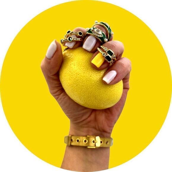 Ring, NWOT, real pearls, 925 sterling silver, 22 K gold, adjustable, statement - Picture 9 of 16